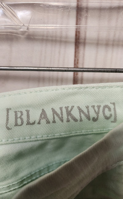 Blank NYC Women's Size 27 (3-4) Light Green Jeans