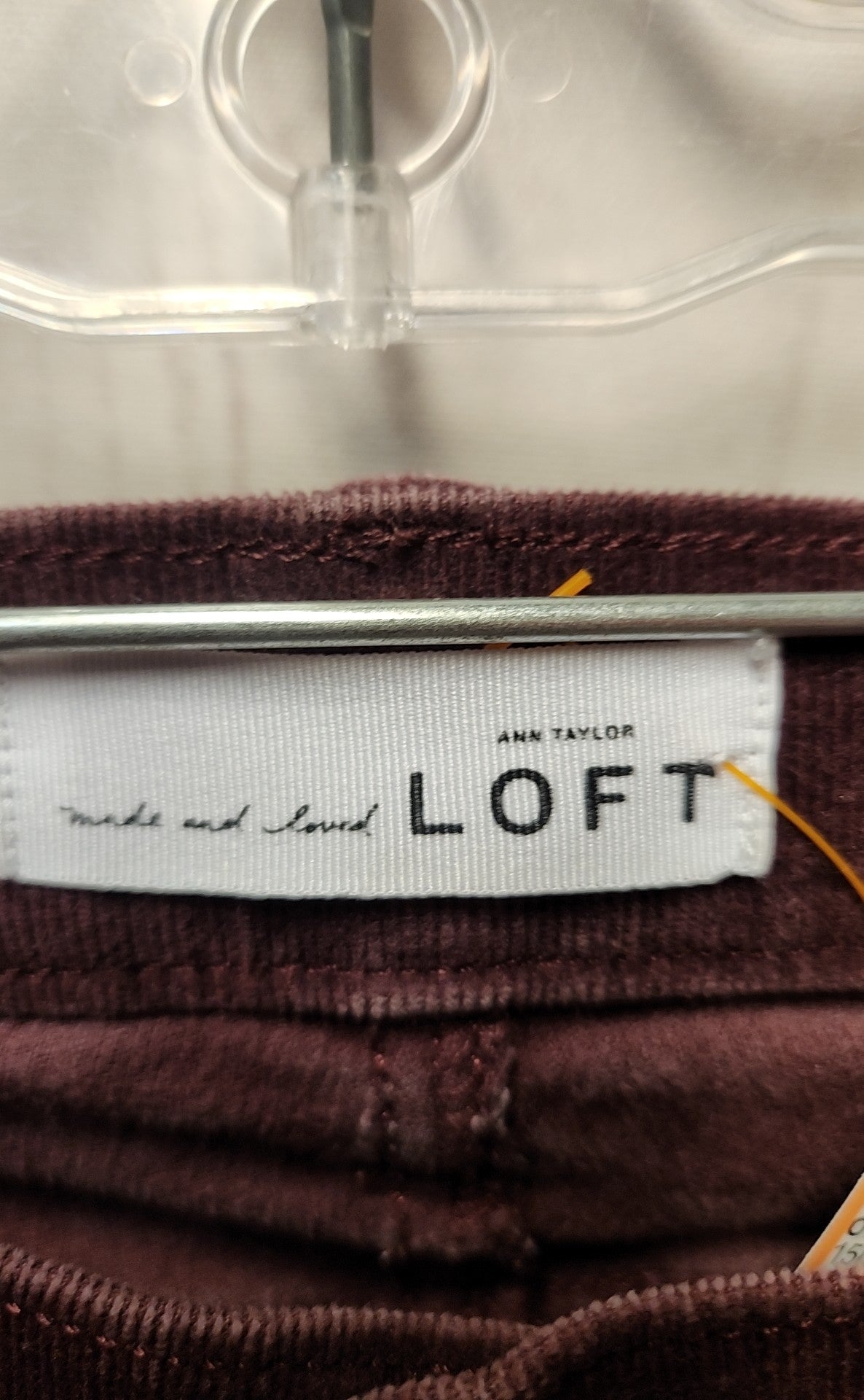 Loft Women's Size 00 Purple Corduroy Pants Modern Skinny