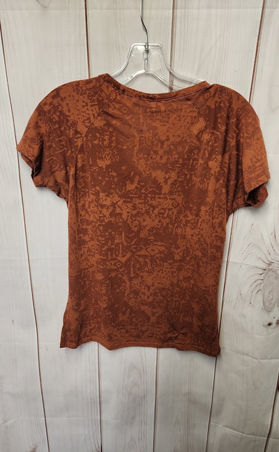 Rank 45 Women's Size S Brown Short Sleeve Top