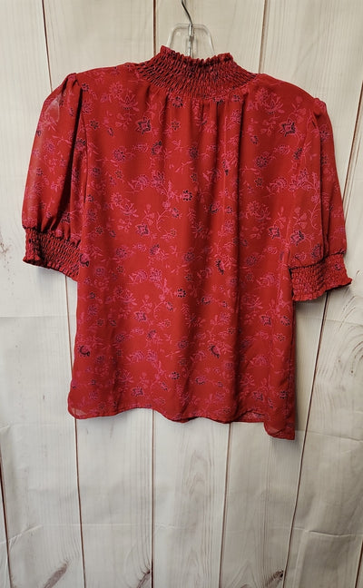 Evereve Women's Size XS Red Short Sleeve Top