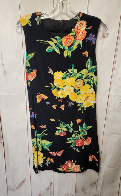 Walter Women's Size 10 Black Floral Dress