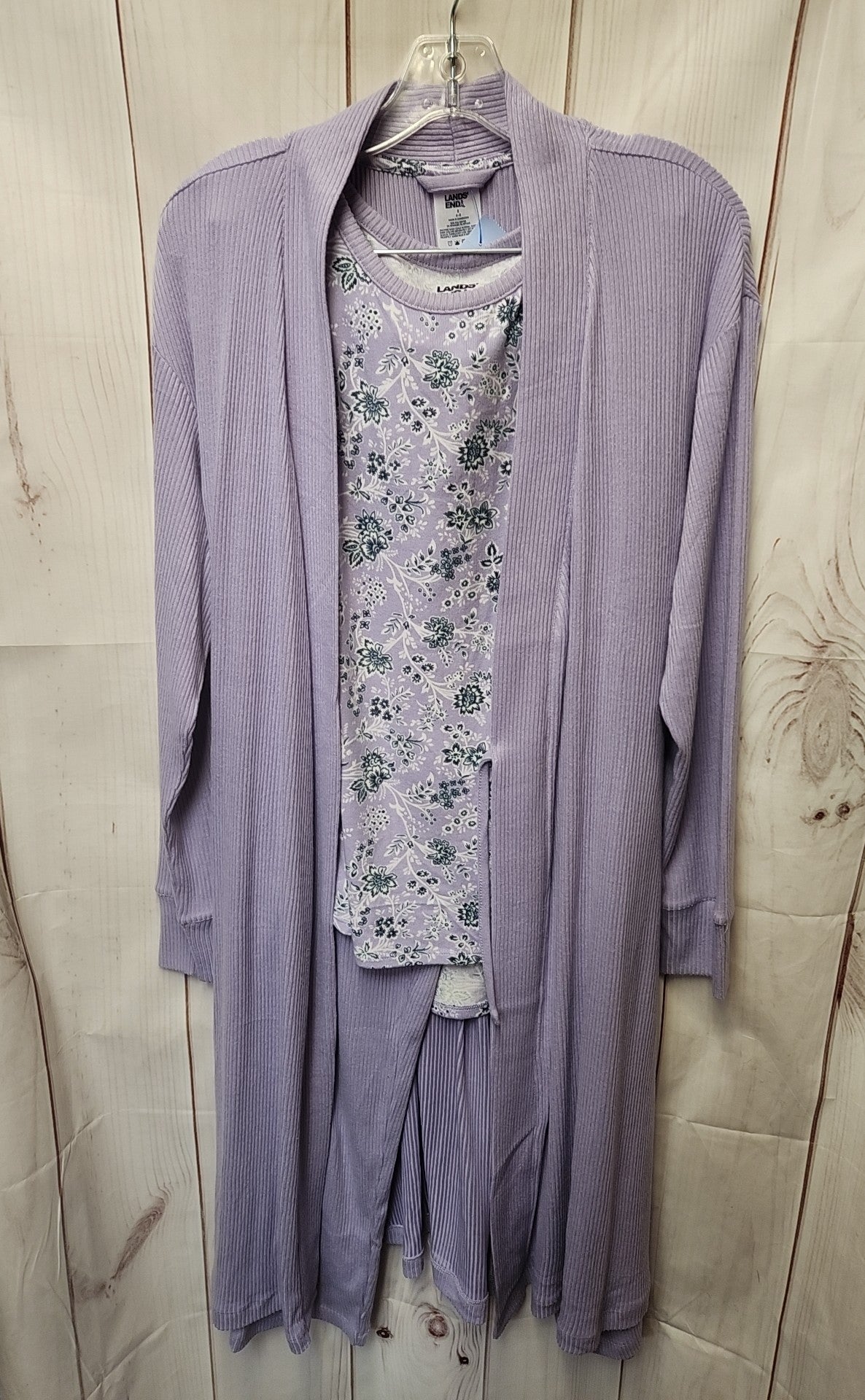 Lands End Women's Size S Purple 3PCS Pajamas Set