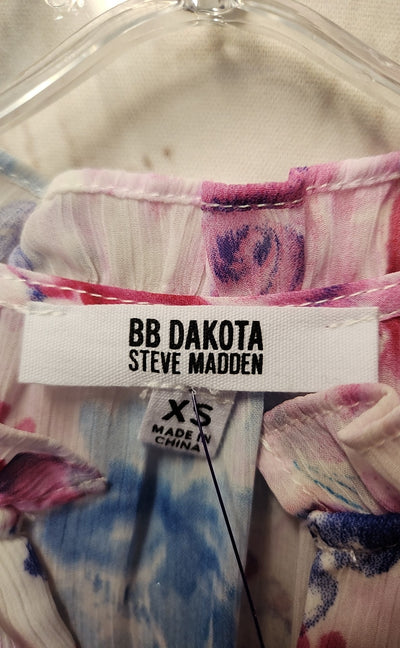 BB Dakota Women's Size XS White Floral Dress