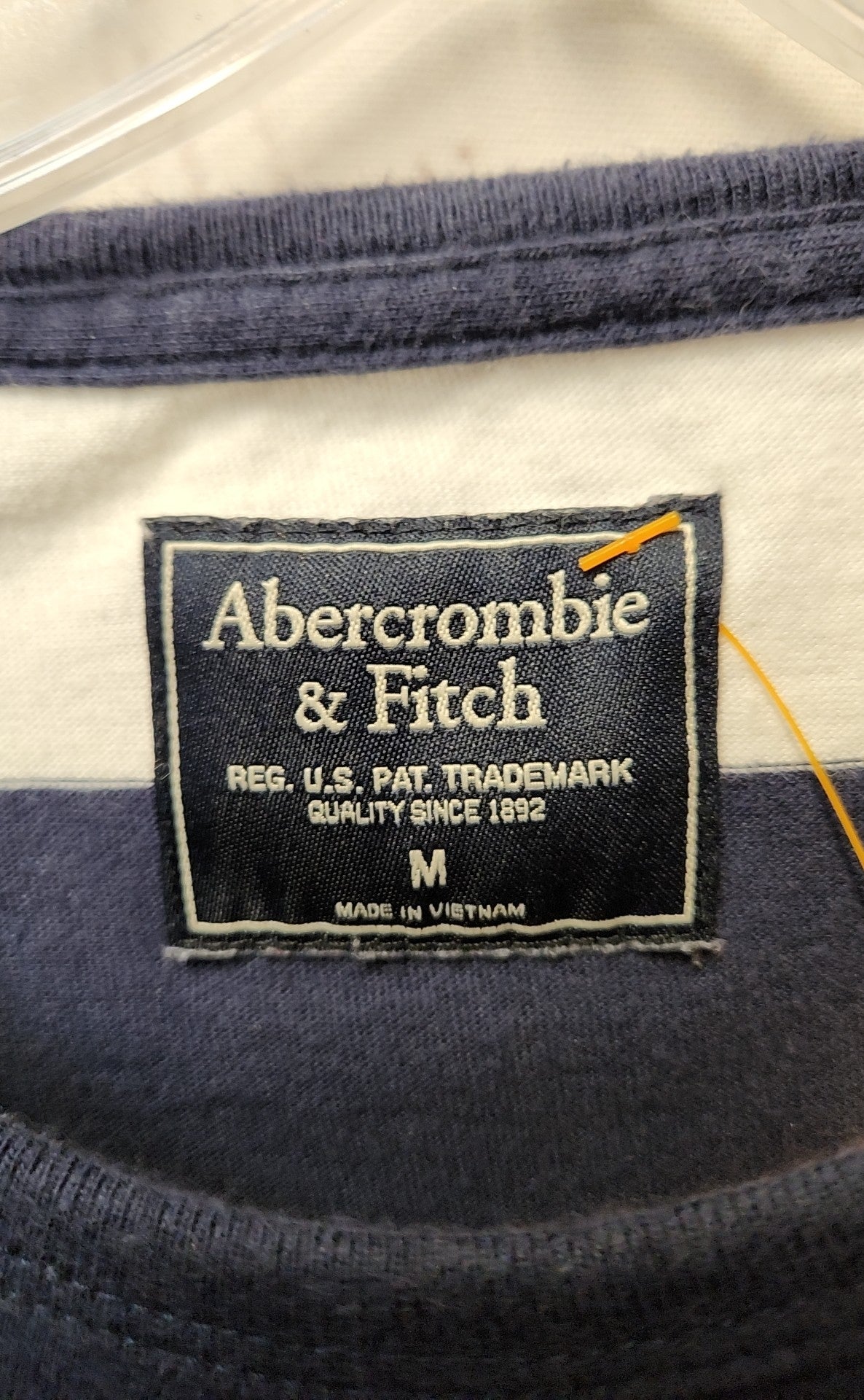Abercrombie & Fitch Men's Size M Blue & White Shirt