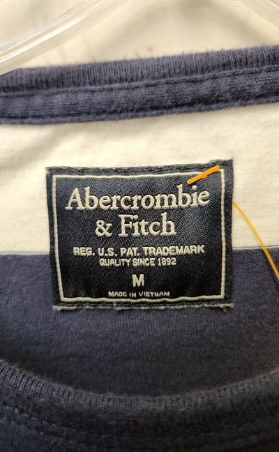 Abercrombie & Fitch Men's Size M Blue & White Shirt