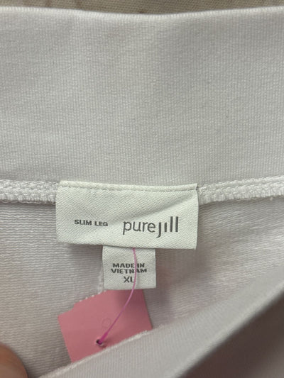 Pure Jill Women's Size XL White Pants Slim Leg