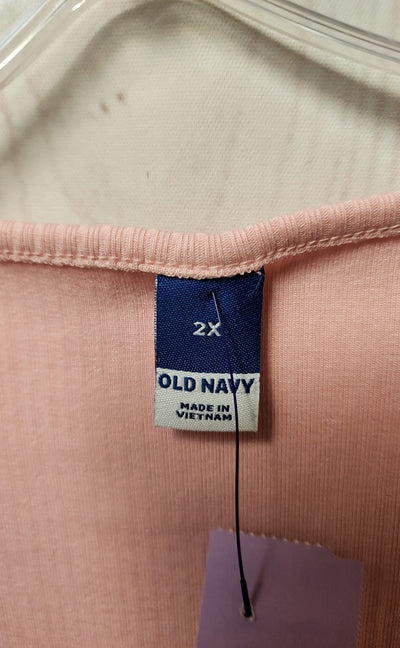 Old Navy Women's Size 2X Pink Short Sleeve Top