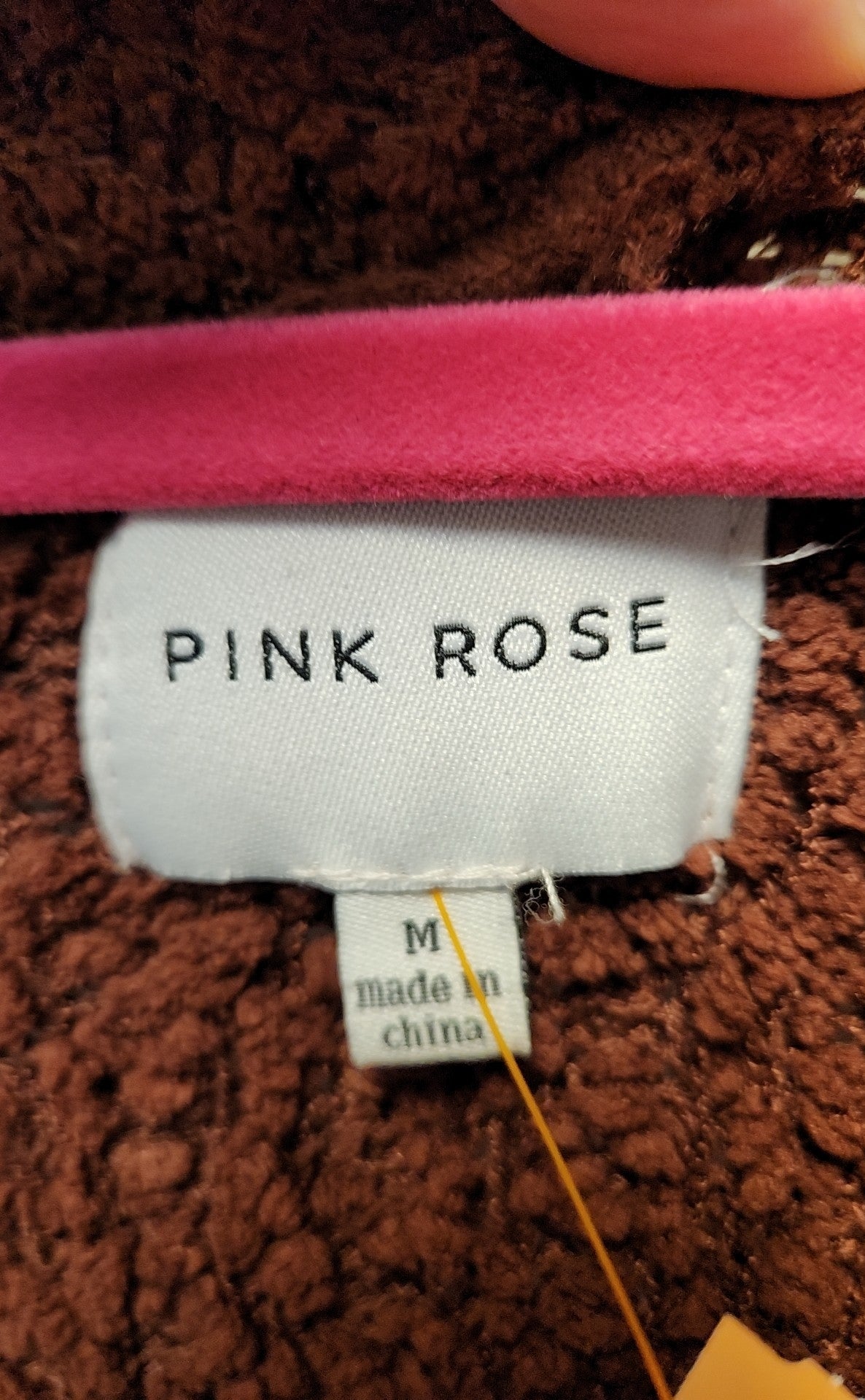 Pink Rose Women's Size M Brown Cardigan