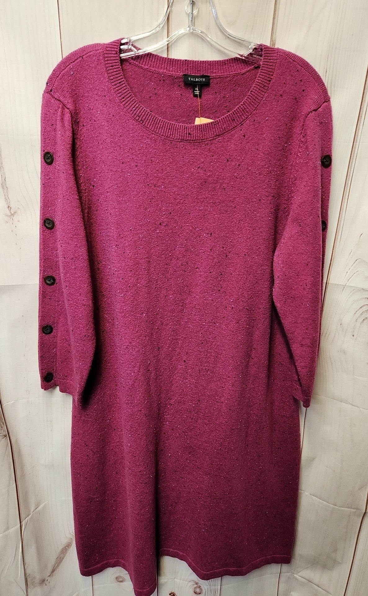 Talbots Women's Size XL Purple Knit Dress