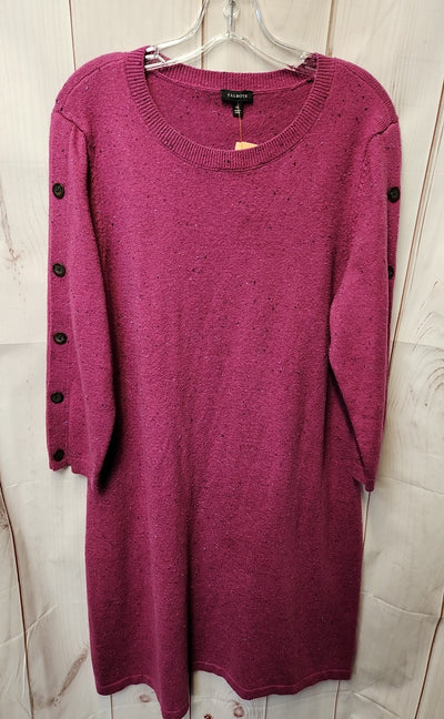 Talbots Women's Size XL Purple Knit Dress