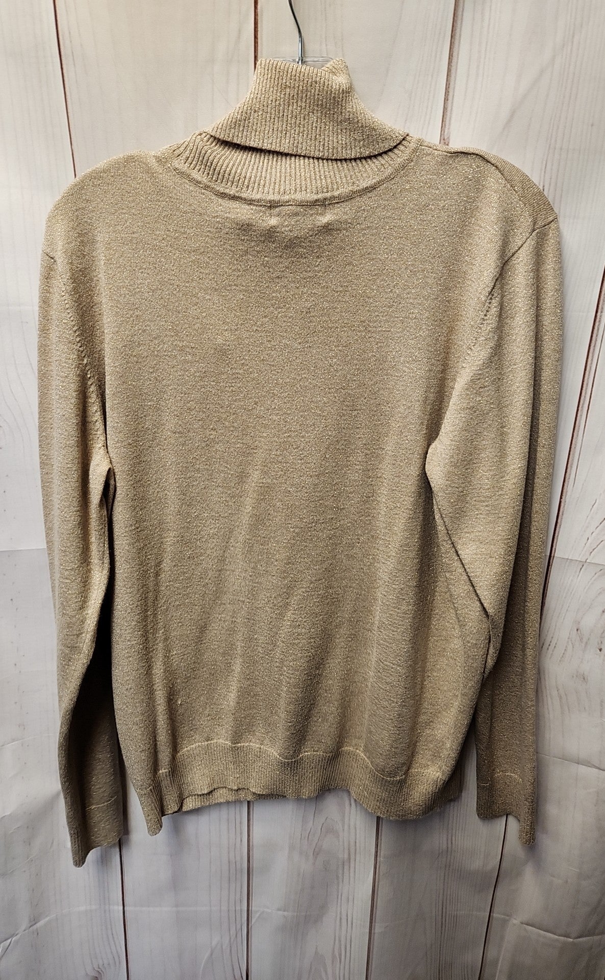 Calvin Klein Women's Size XL Beige Metallic Sweater