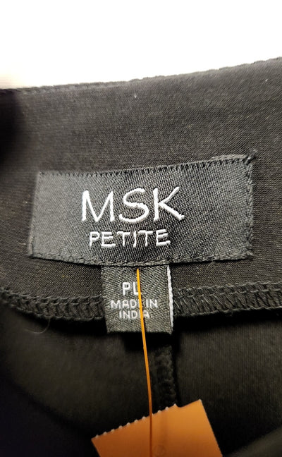 Msk Women's Size L Petite Black Dress
