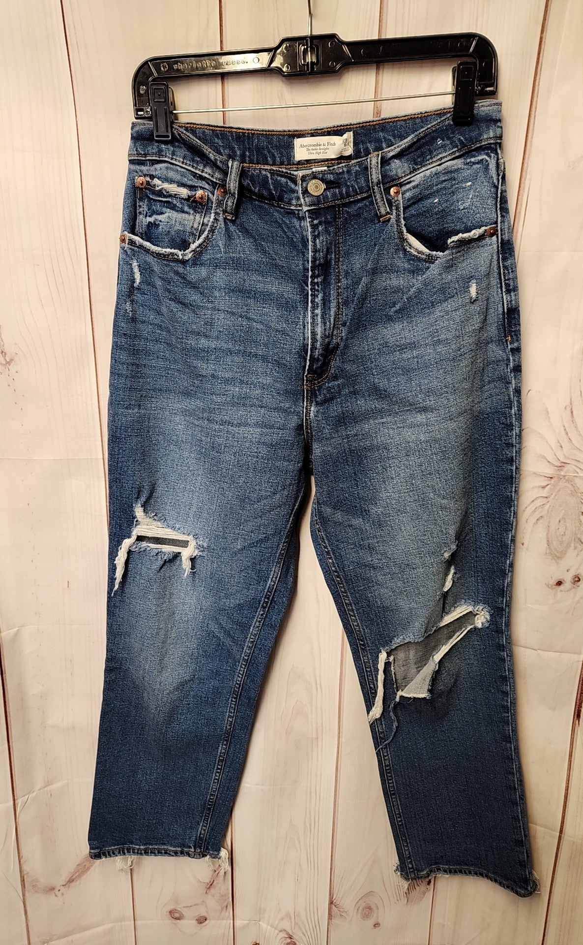 Abercrombie & Fitch Women's Size 29 (7-8) Blue Jeans The Ankle Straight