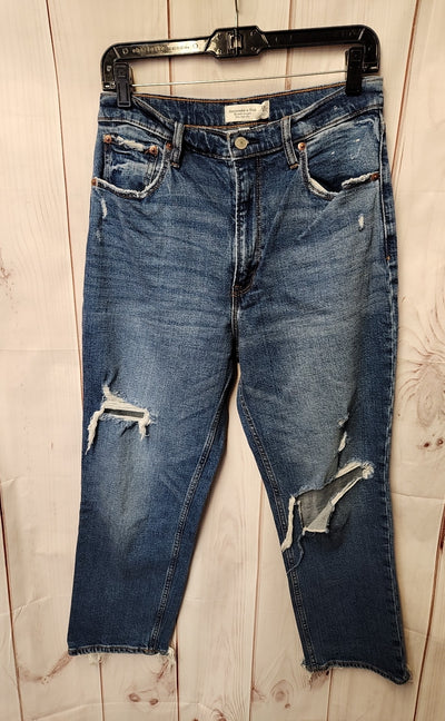 Abercrombie & Fitch Women's Size 29 (7-8) Blue Jeans The Ankle Straight
