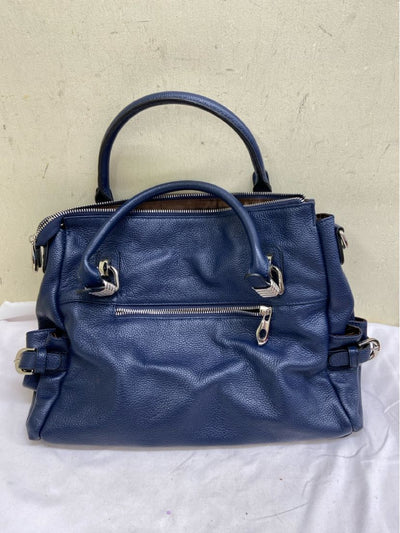 S Zone Blue Leather Purse Bag