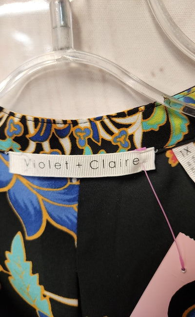 Violet & Claire Women's Size 1X Black Sleeveless Top