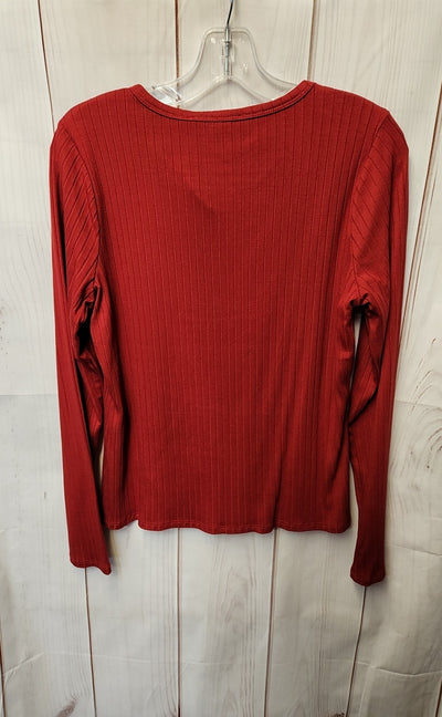 Cyrus Women's Size L Red Long Sleeve Top