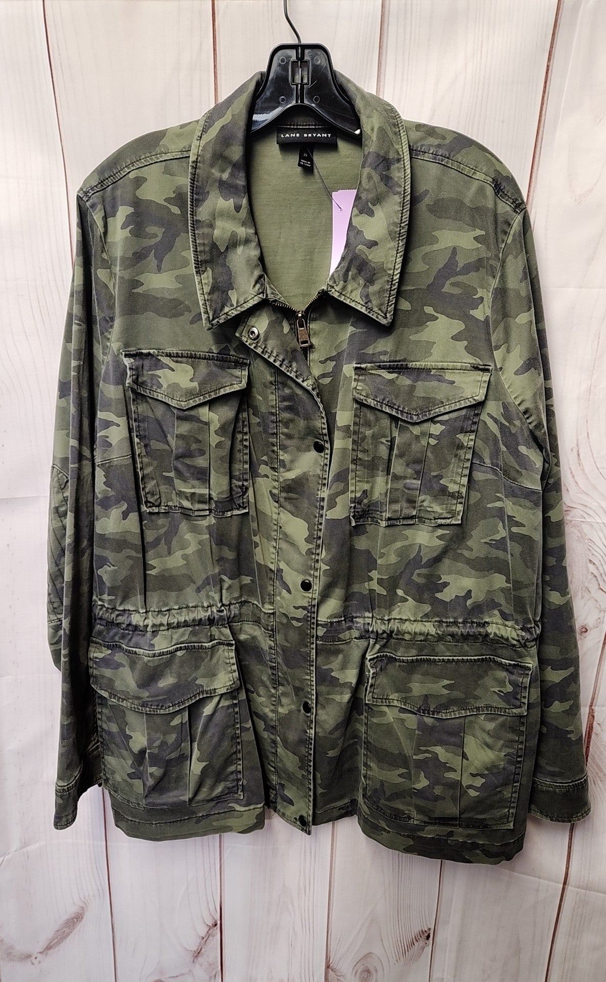 Lane Bryant Women's Size 2X Green Camo Jacket