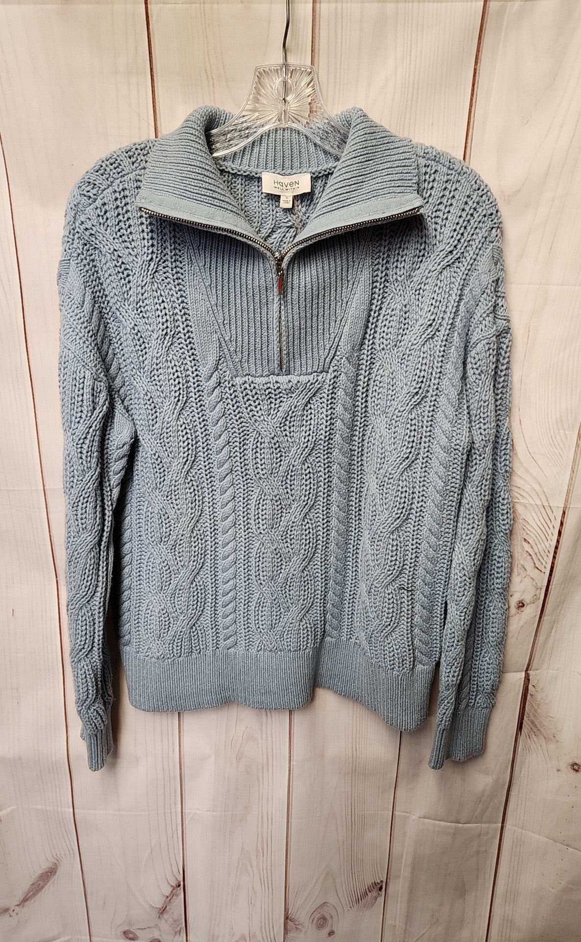 Haven Well Within Women's Size M Blue Sweater