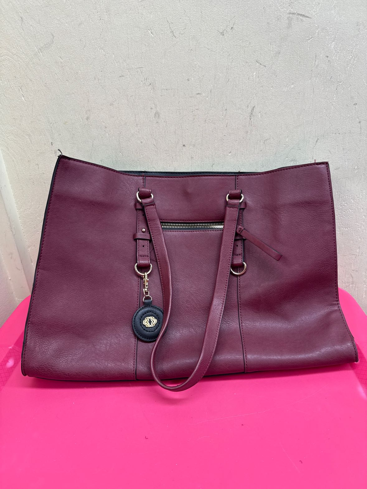 Kate Landry Maroon Tote Bag