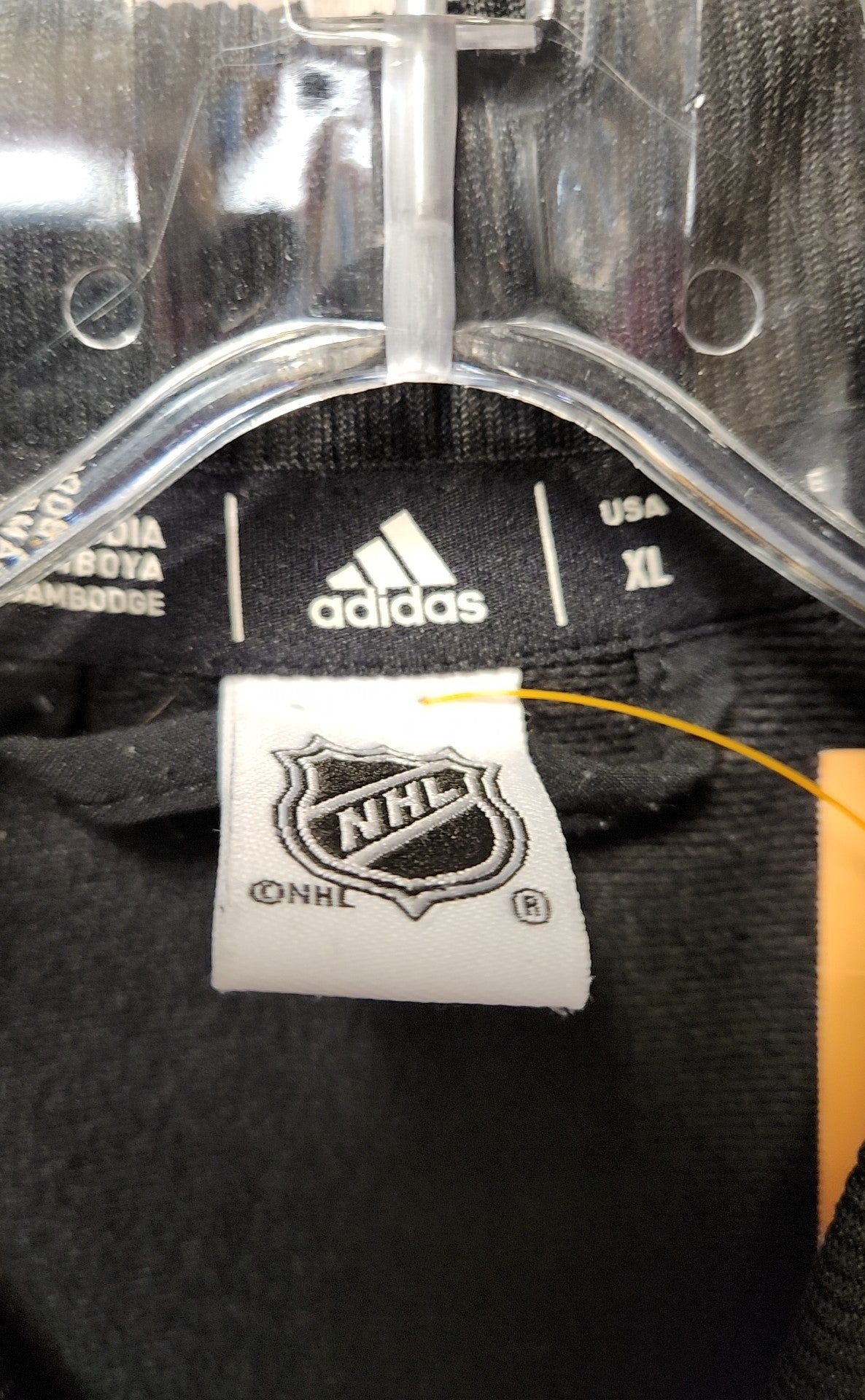 Boston Bruins NHL Adidas Men's Size XL Black Jacket