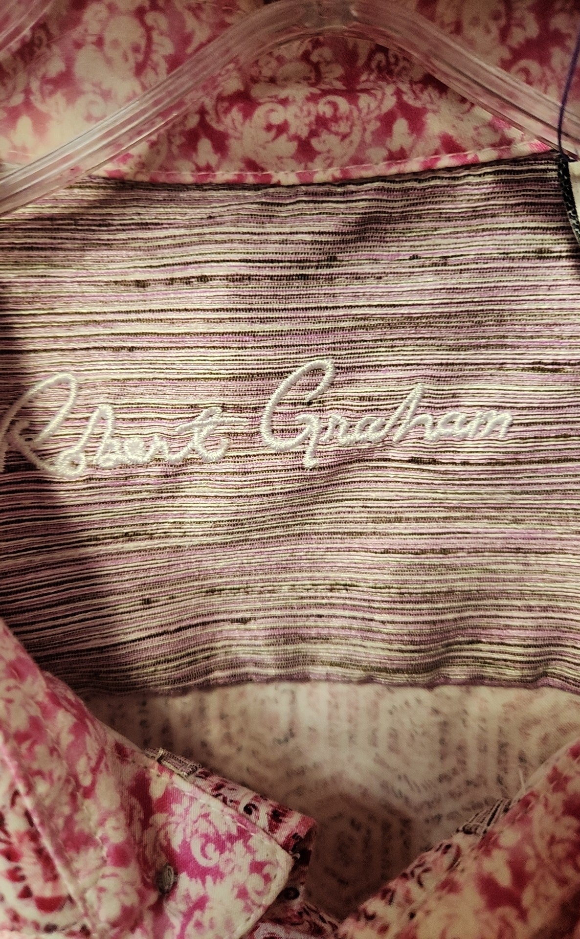 Robert Graham Men's Size XL Pink Shirt