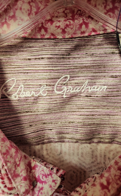 Robert Graham Men's Size XL Pink Shirt