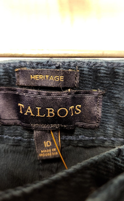 Talbots Women's Size 10 Navy Corduroy Pants