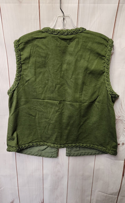 Logo Women's Size L Green Vest