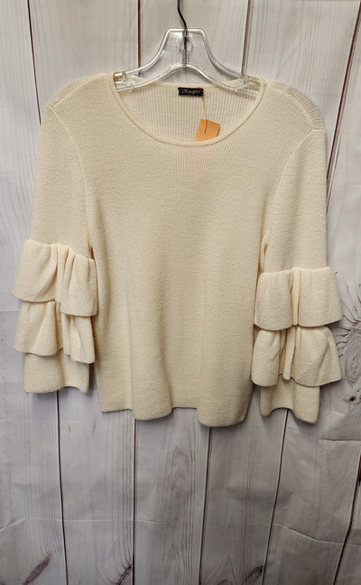 J McLaughlin Women's Size S White Sweatshirt