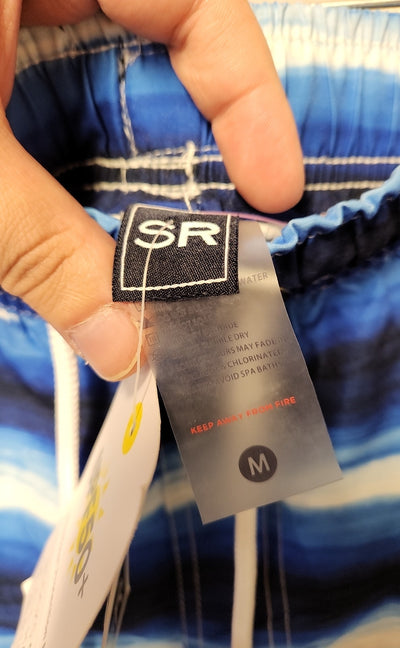 SR  Men's Size M Blue Swim Trunks