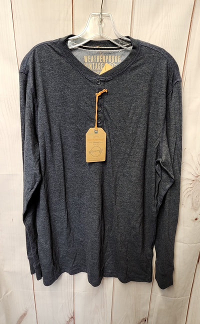 NWT Weatherproof Men's Size L Maritime Blue Shirt