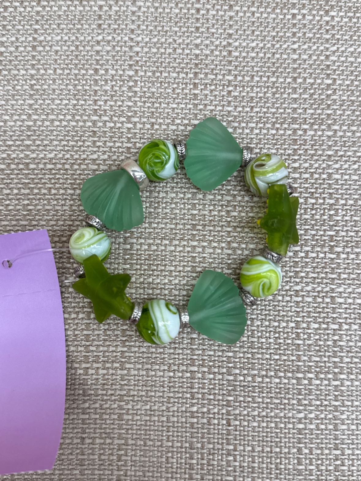 Green Beaded Bracelet