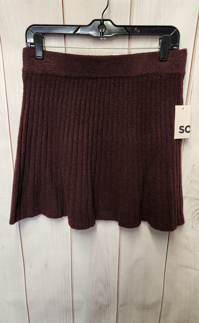 NWT So Women's Size M Purple Knit Skirt