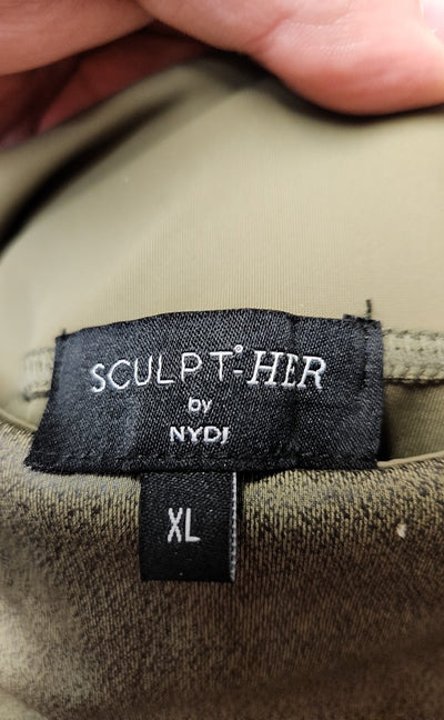 Scult-Her by NYDJ Women's Size XL Green Leggings