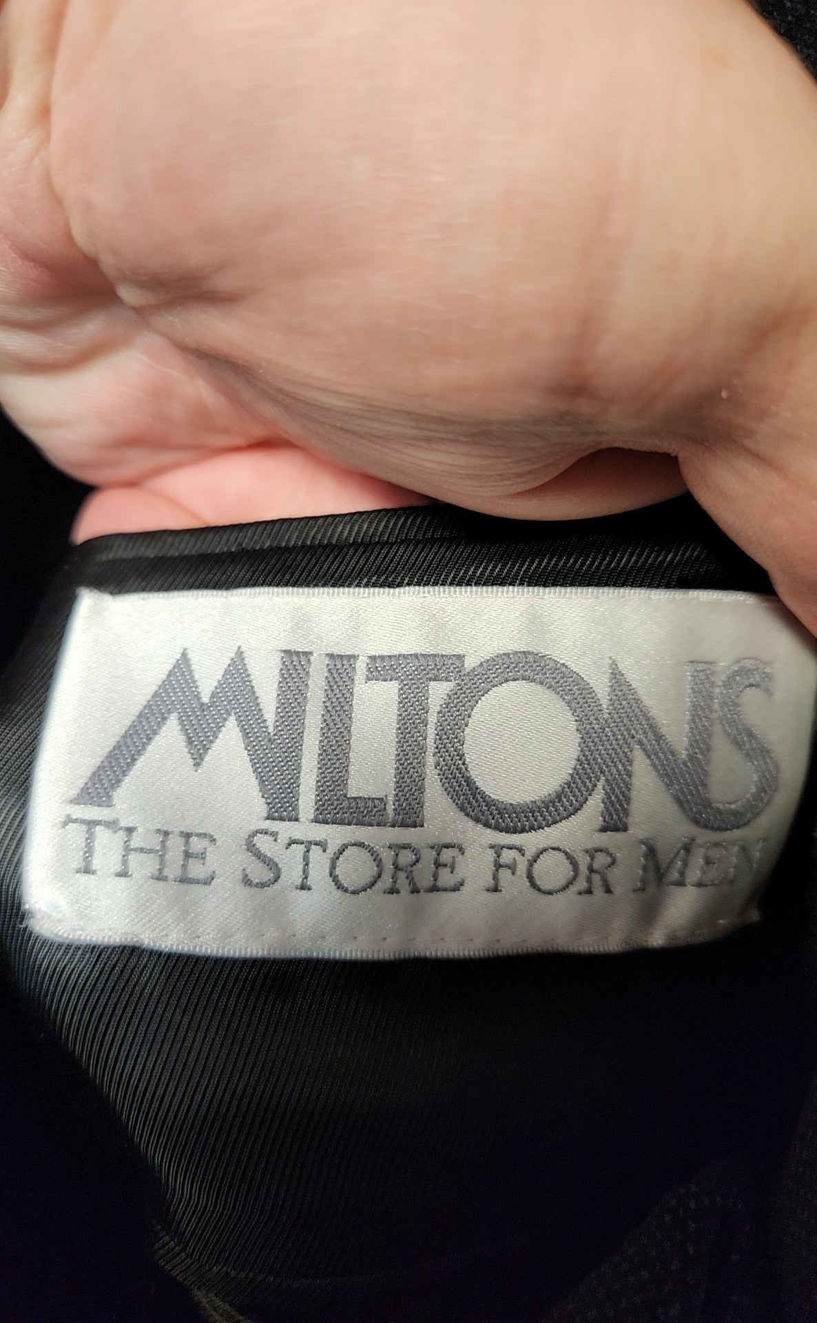 Miltons Men's Size 46 Black Sport Coat