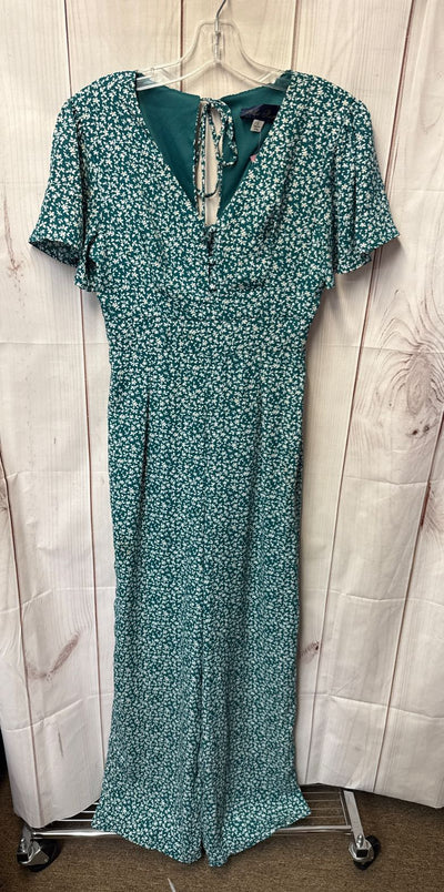 Blue Rain Women's Size S Green Floral Dress