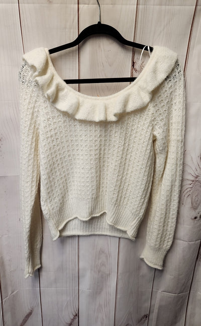 Anthropologie Women's Size M White Sweater