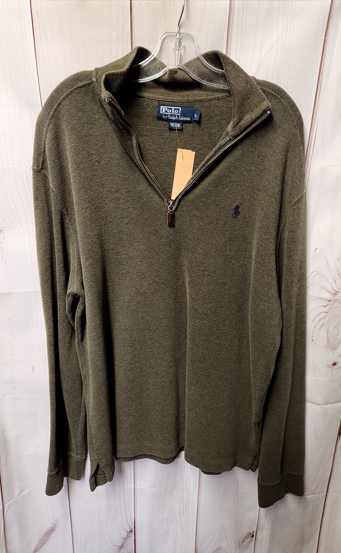 Polo by Ralph Lauren Men's Size L Green Sweater