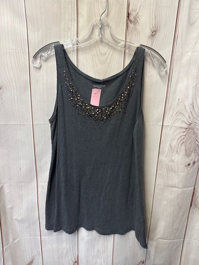 Eileen Fisher Women's Size S Gray Beaded Sleeveless Top