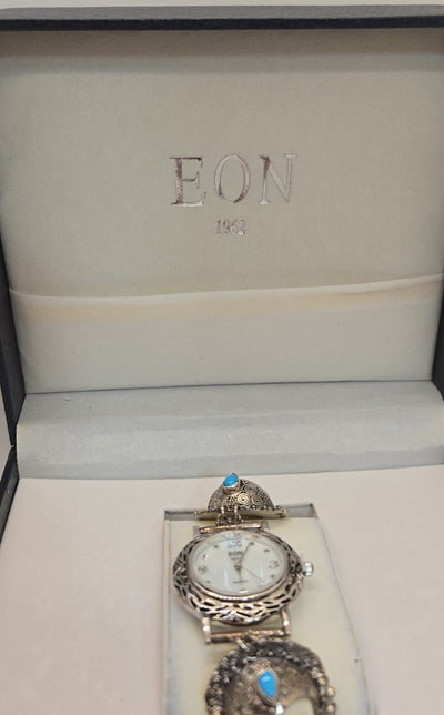 NIB Eon 1962 Swiss Movement Stainless Steel Toggle Closure Watch