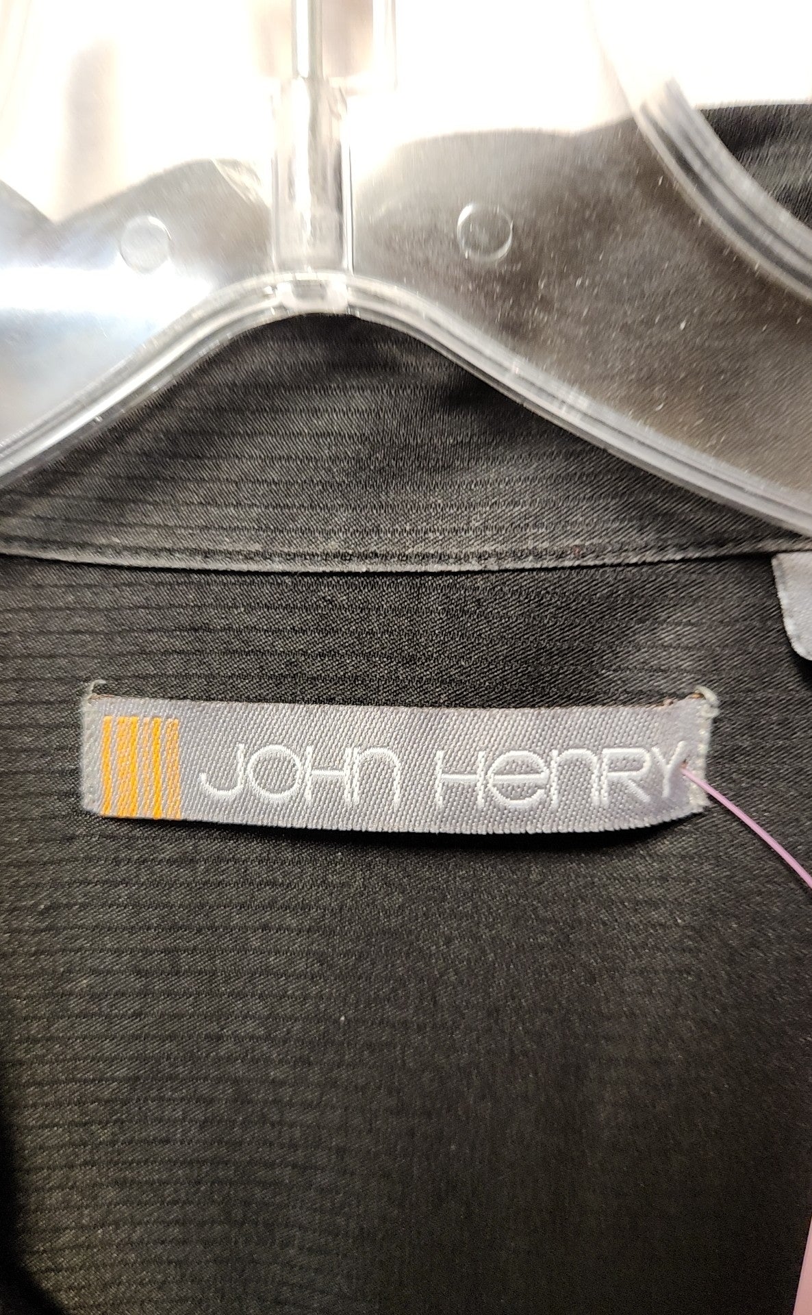 John Henry Men's Size XXL Black Shirt