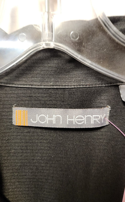 John Henry Men's Size XXL Black Shirt