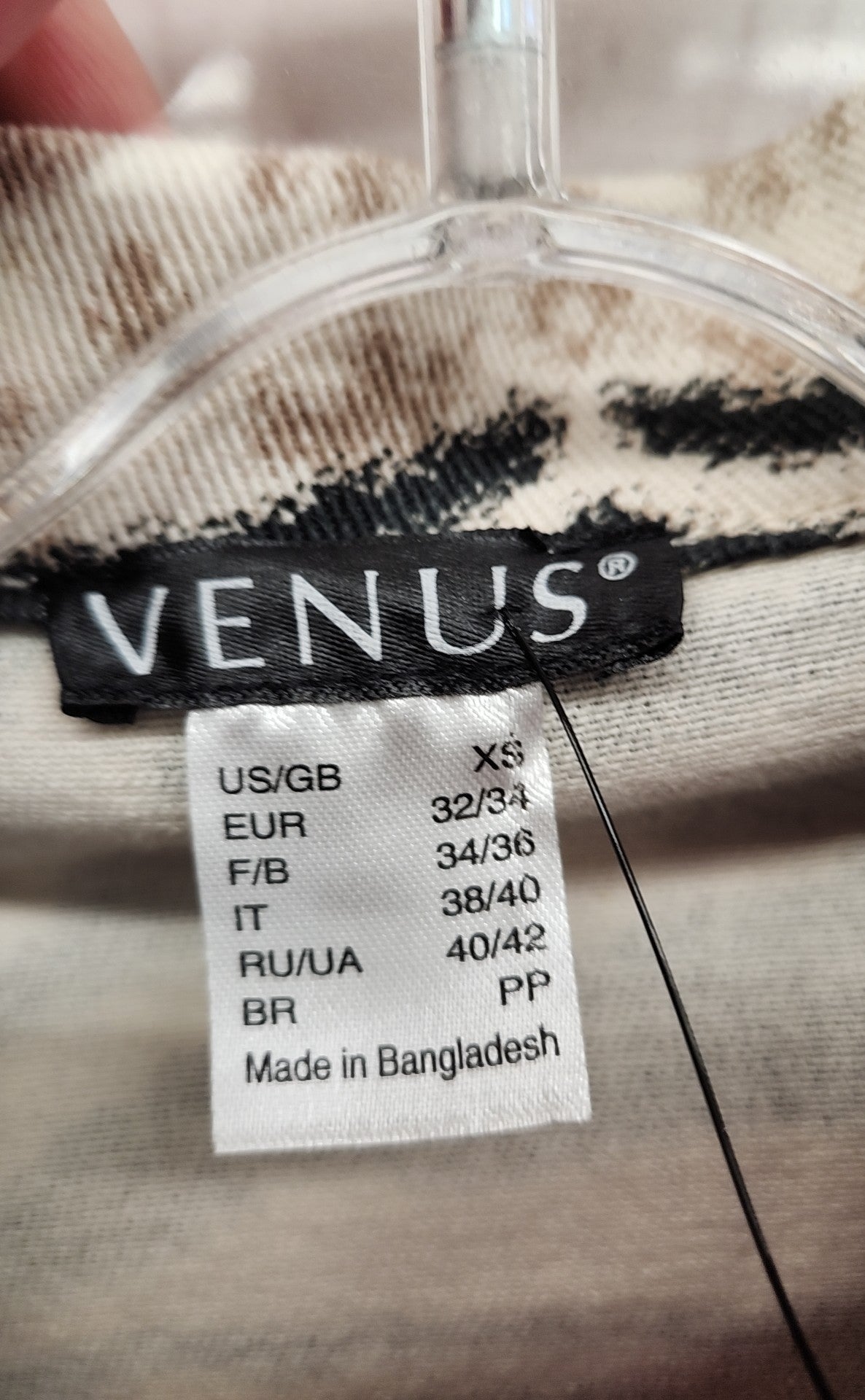 Venus Women's Size XS Black & Brown Jacket