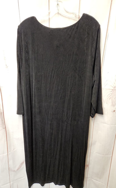 Chico's Travelers Women's Size 4 = US XXL Black Dress
