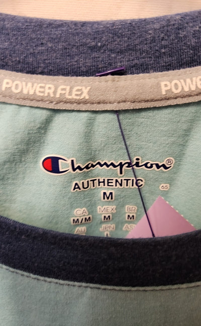 Champion Women's Size M Blue Short Sleeve Top