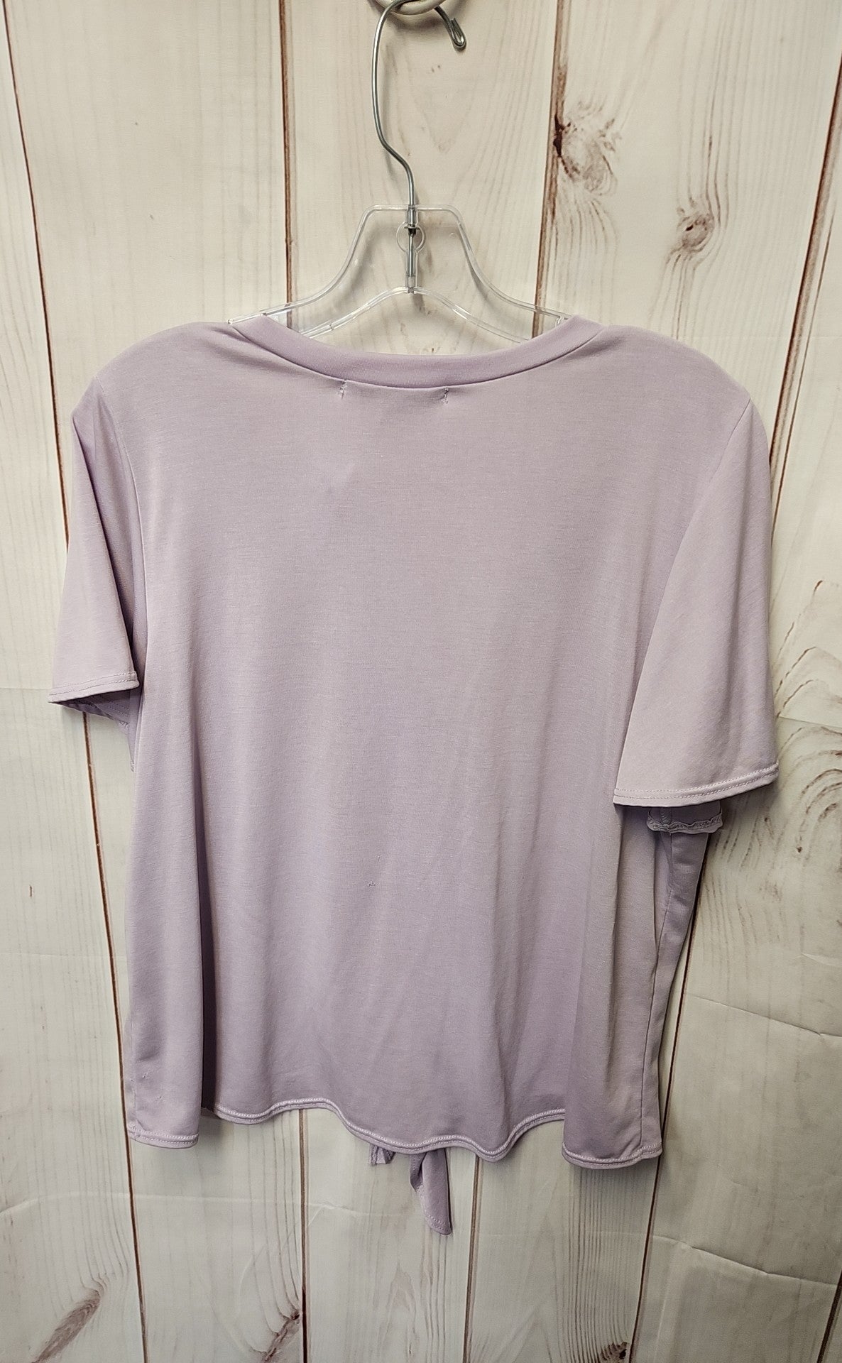 Green Envelope Women's Size L Purple Short Sleeve Top