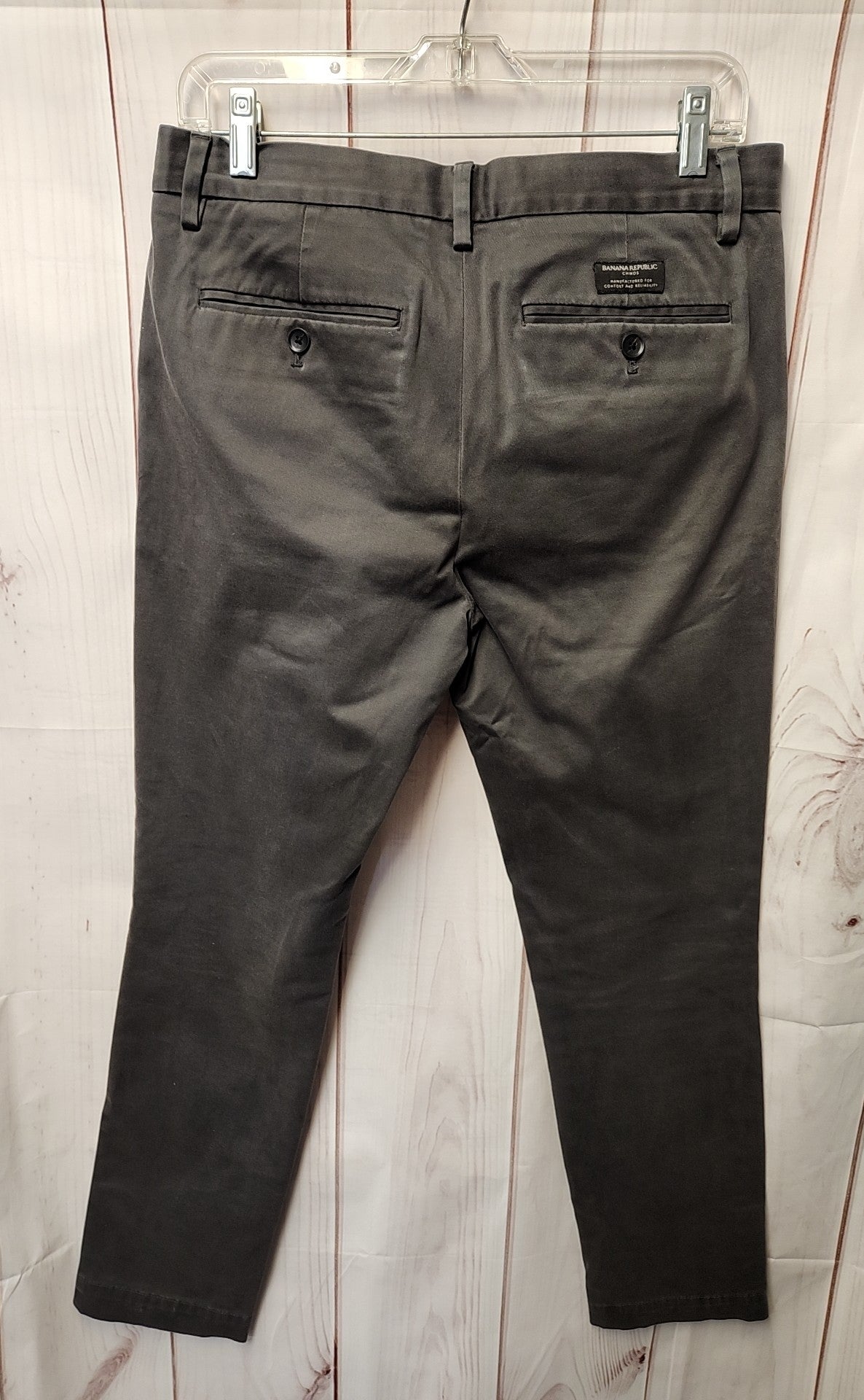 Banana Republic Men's Size 30x30 Gray Pants Fulton Skinny Leg