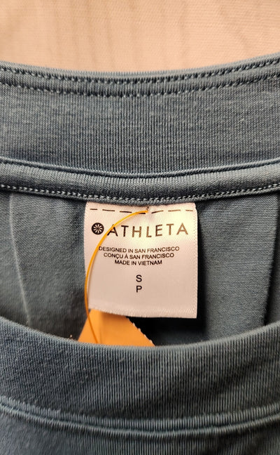 Athleta Women's Size S Teal Short Sleeve Top