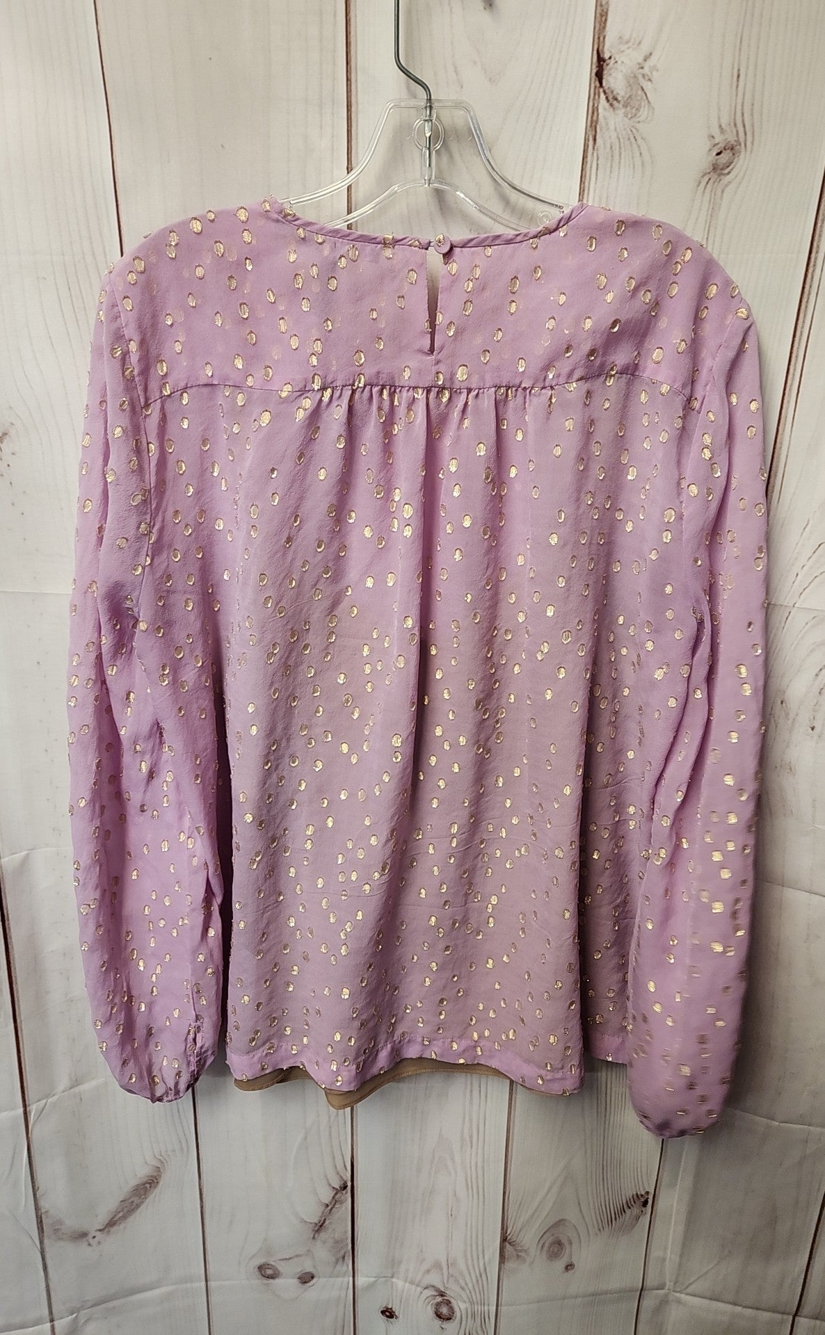 BCBG Maxazria Women's Size L Purple Long Sleeve Top